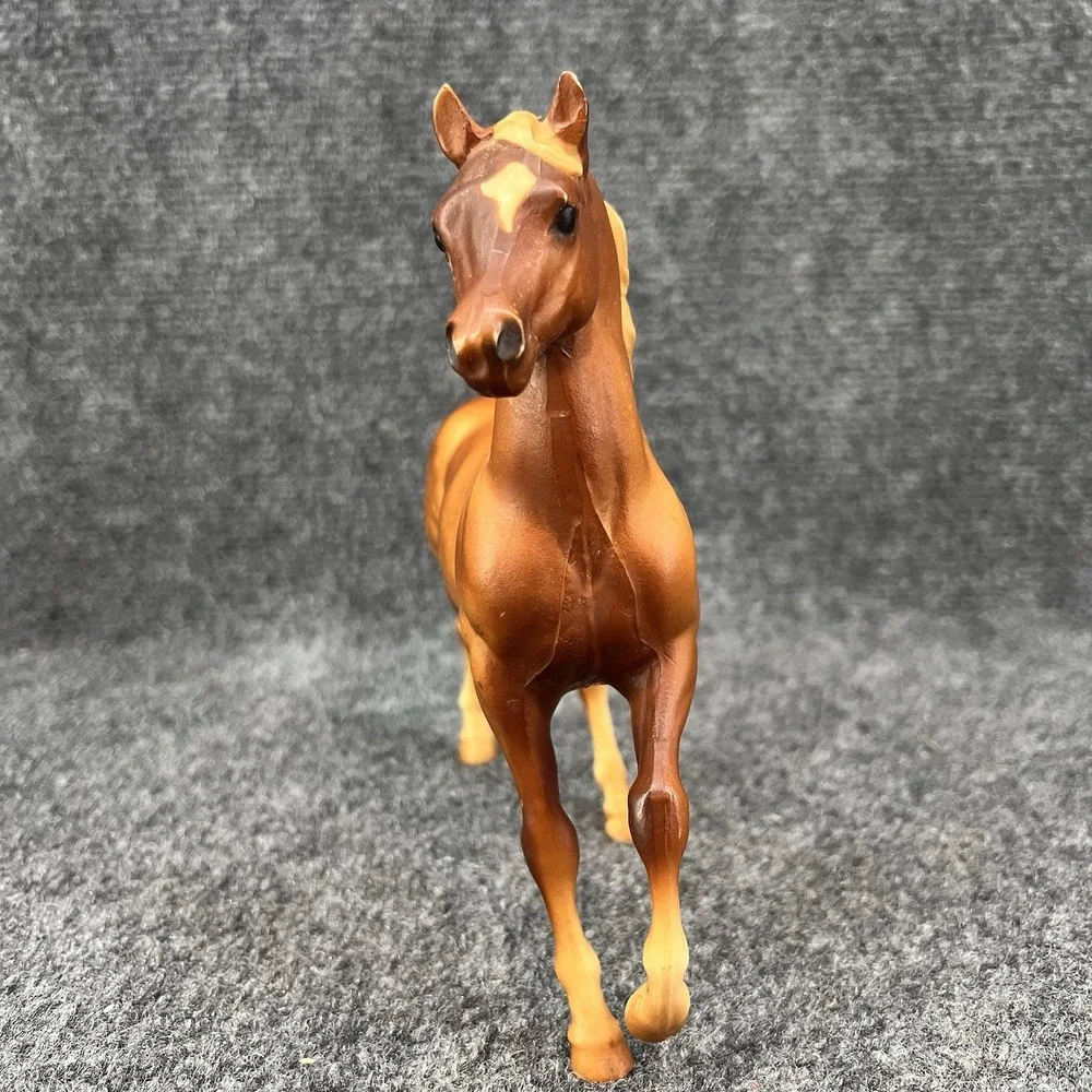 Breyer Classic Arabian Family - Chestnut Stallion #3055 Flaxen Mane Tan Star 70s